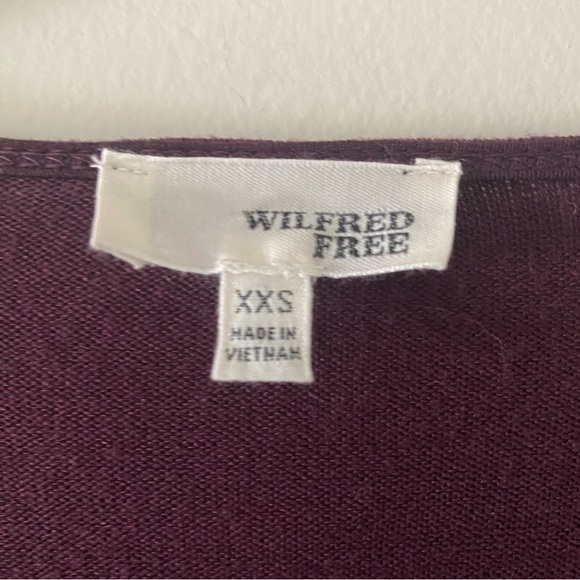 Wilfred plum rouge front mini longsleeve dress - Picture 4 of 6